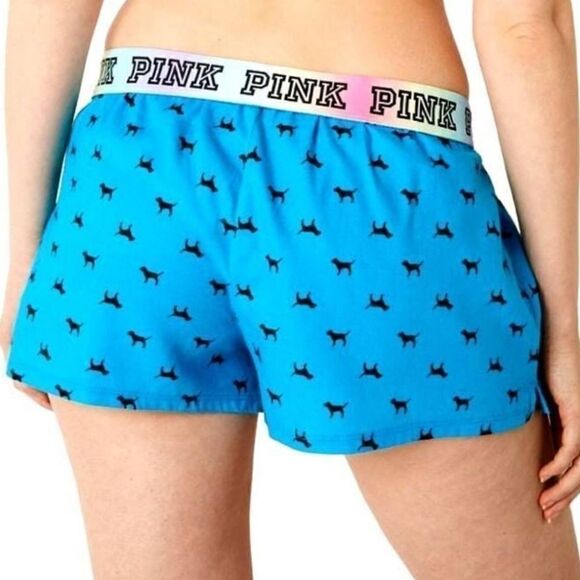 PINK Victoria's Secret Women's Blue Boxer Shorts #B - Picture 3 of 4
